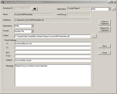 CrystalKiwi Scheduler for Crystal Reports