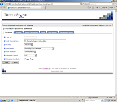 Ripplestone Web Portal and Scheduler for Crystal Reports