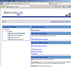 Ripplestone Web Portal and Scheduler for Crystal Reports