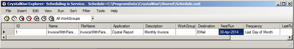 CrystalKiwi Scheduler for Crystal Reports